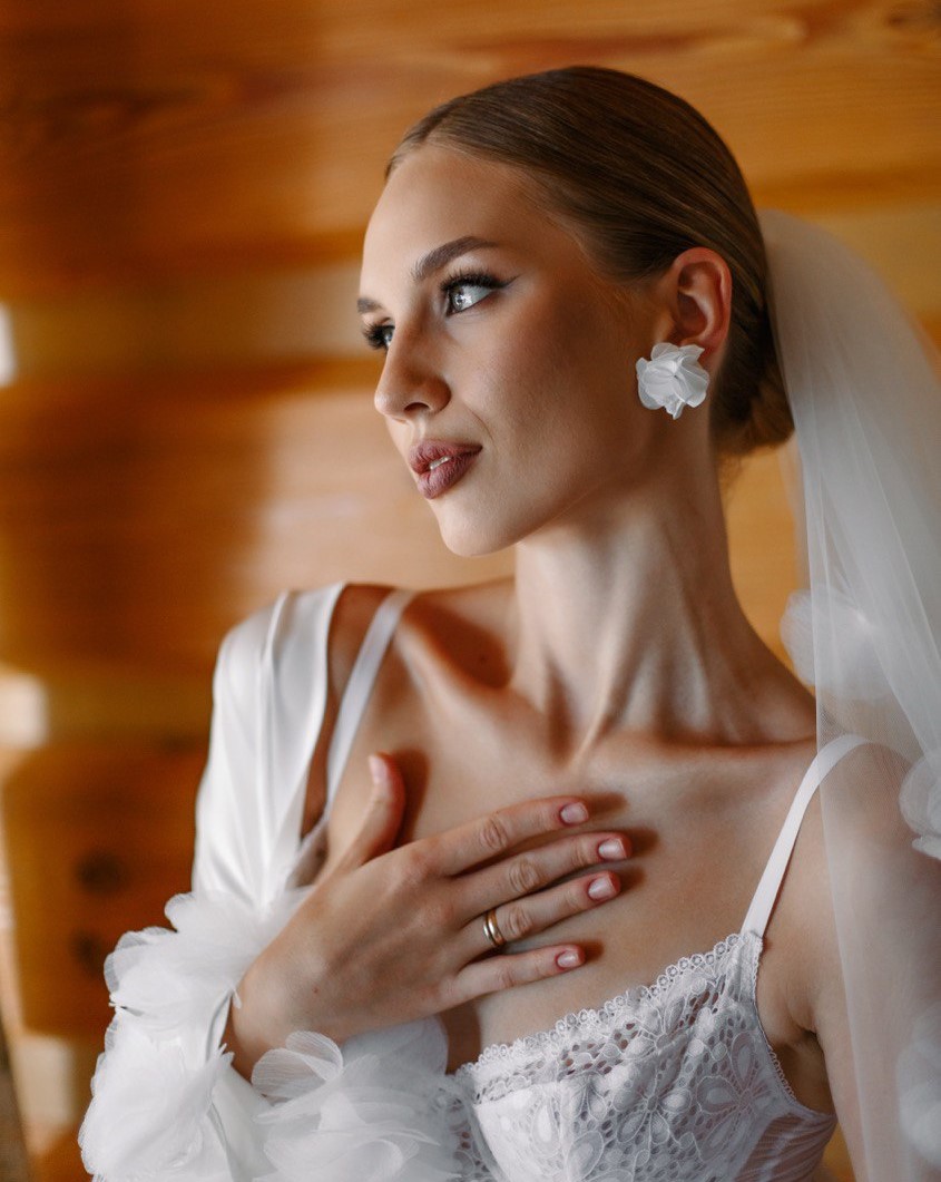 серьги невеста